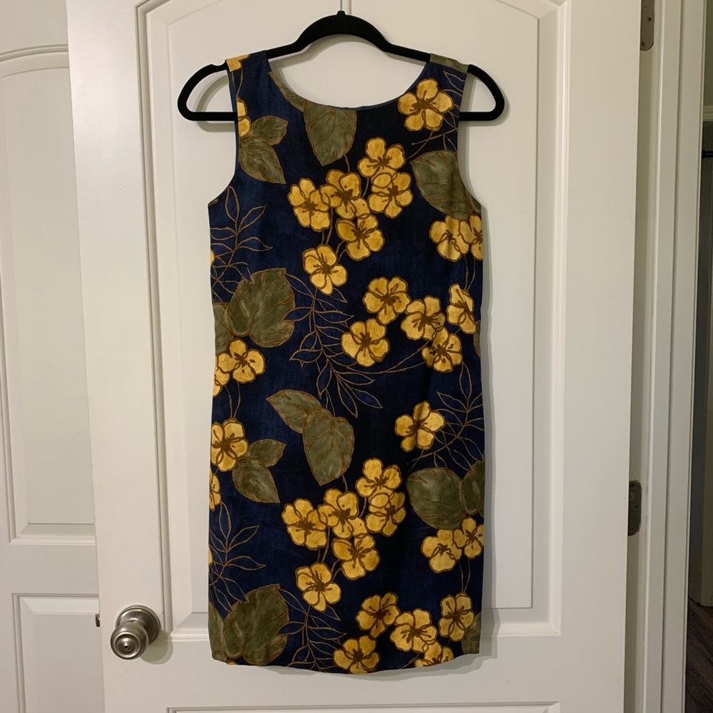 Tommy Bahama Floral 100% Silk Sleeveless Dress